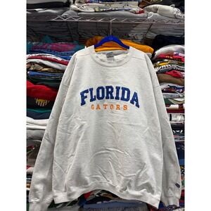 Vintage 90s University Florida Gator Sweatshirt Mens XL Grey Heavyweight Florida